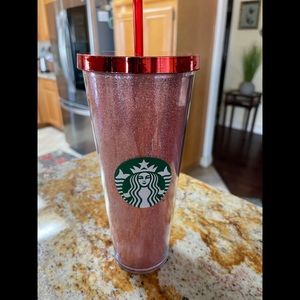 Starbucks Red Glitter Tumbler